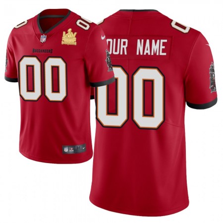 Miesten Tampa Bay Buccaneers NFL Pelipaita Custom Nike Punainen 2021 Super Bowl LV Champions